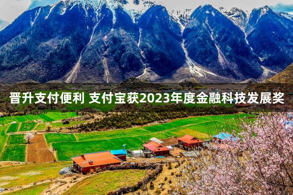 晋升支付便利 支付宝获2023年度金融科技发展奖
