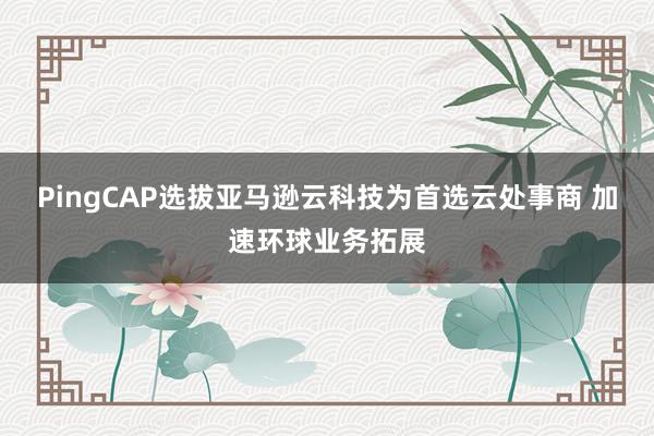 PingCAP选拔亚马逊云科技为首选云处事商 加速环球业务拓展