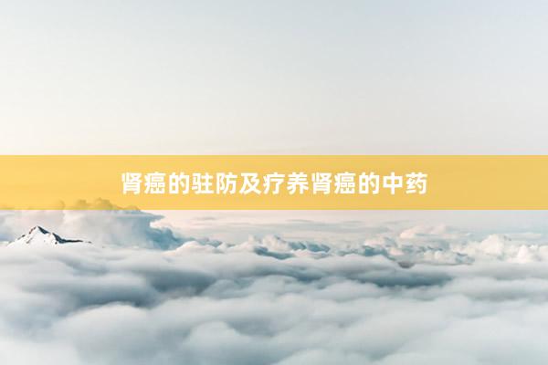 肾癌的驻防及疗养肾癌的中药